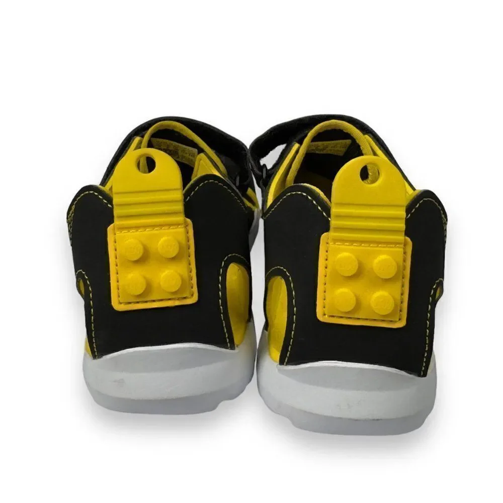 Adidas LEGO x Captain Toey J Sandals 'Black Yellow' GY5089 Youth 6‎